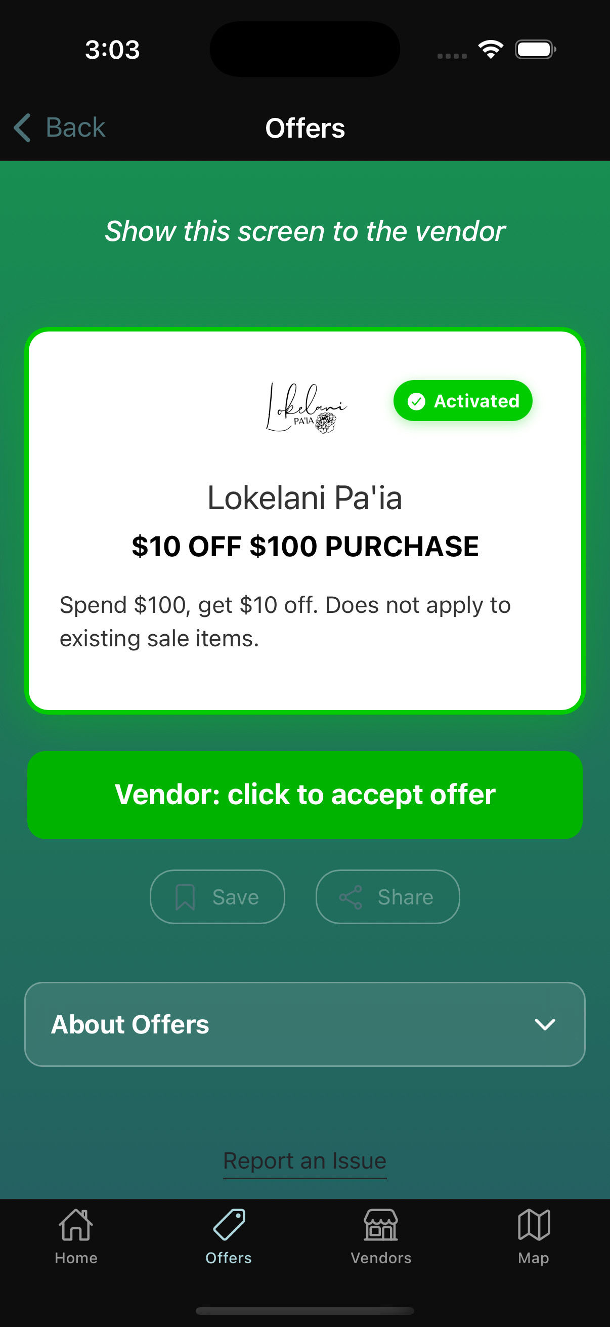 Active visitor offer